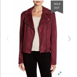 Philosophy Faux Suede Moto Jacket Size S